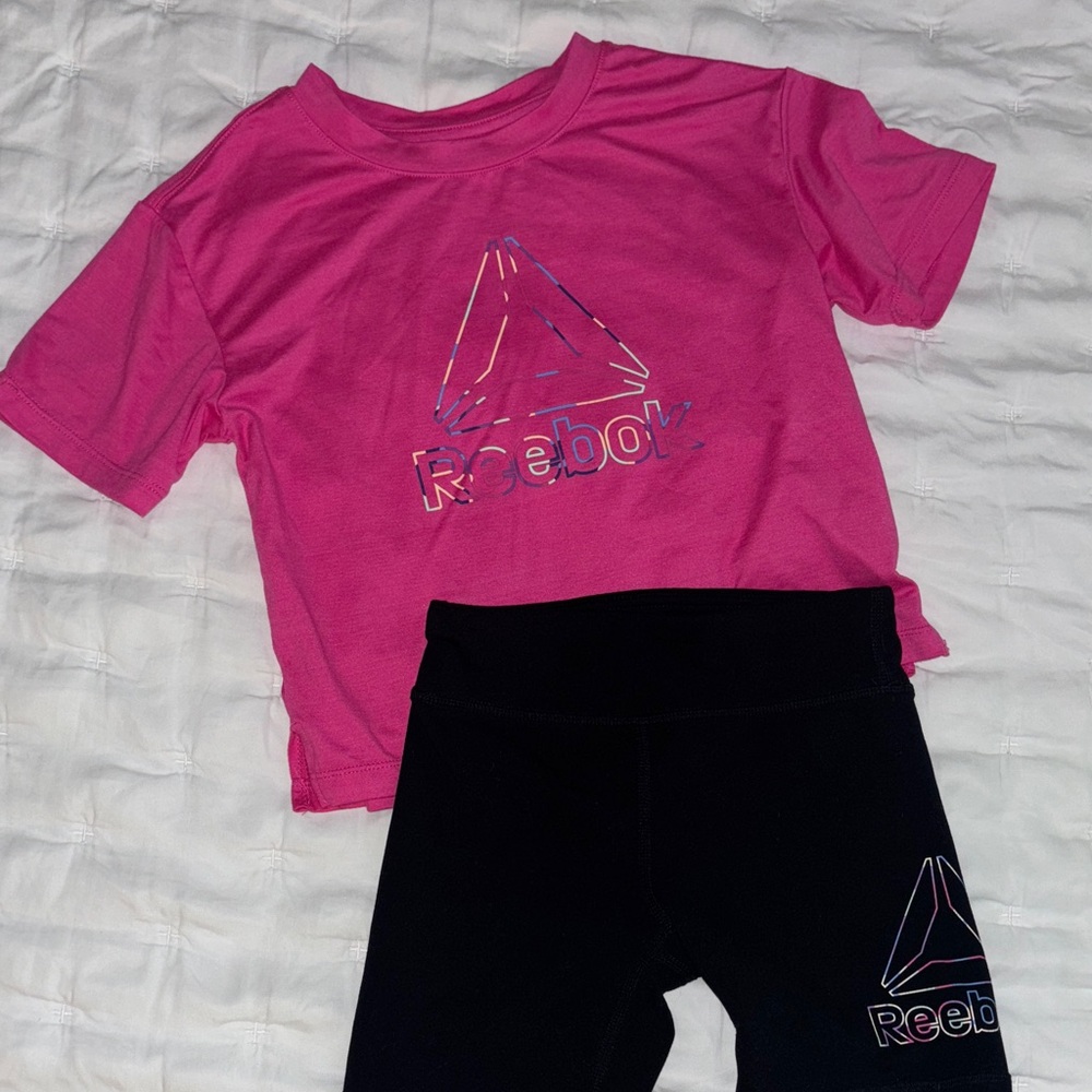 Reebok Pink Tee and Short Set